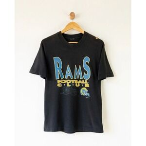 Sun Faded 90s Vintage LA Rams Club Single Stitch T Shirt